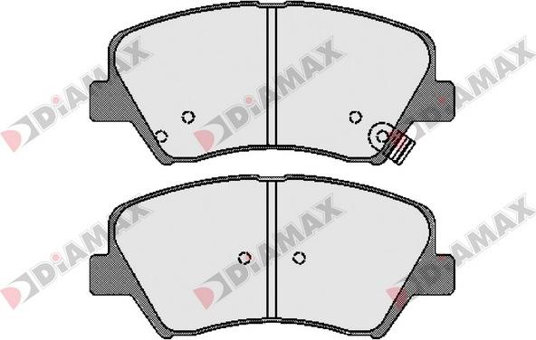 Diamax N09605 - Kit de plaquettes de frein, frein à disque cwaw.fr