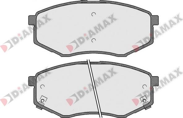 Diamax N09611 - Kit de plaquettes de frein, frein à disque cwaw.fr