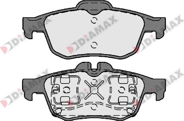 Diamax N09613 - Kit de plaquettes de frein, frein à disque cwaw.fr