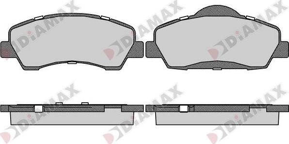 Diamax N09617 - Kit de plaquettes de frein, frein à disque cwaw.fr