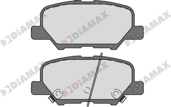 Diamax N09685 - Kit de plaquettes de frein, frein à disque cwaw.fr