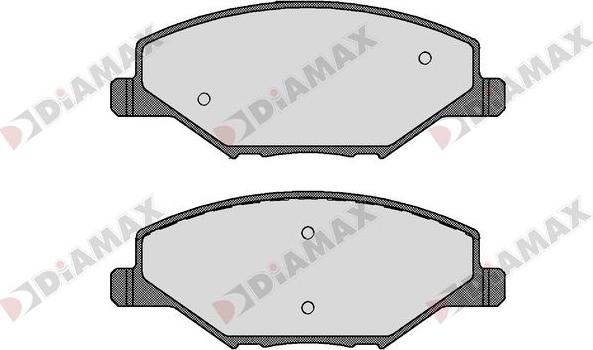 Diamax N09681 - Kit de plaquettes de frein, frein à disque cwaw.fr