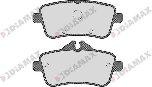 Diamax N09688 - Kit de plaquettes de frein, frein à disque cwaw.fr