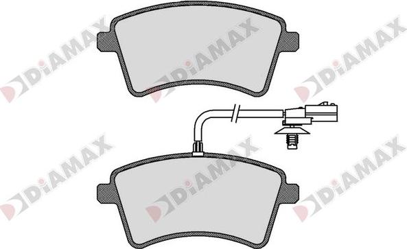 Diamax N09683 - Kit de plaquettes de frein, frein à disque cwaw.fr