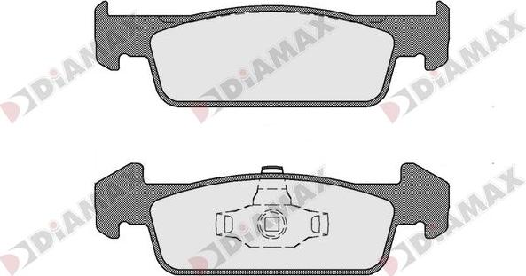 Diamax N09682 - Kit de plaquettes de frein, frein à disque cwaw.fr