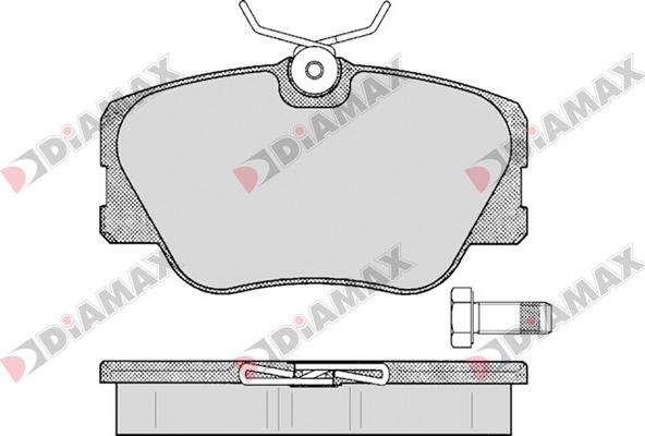 Diamax N09634 - Kit de plaquettes de frein, frein à disque cwaw.fr