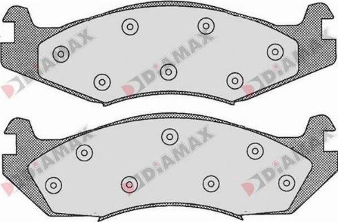 Diamax N09638 - Kit de plaquettes de frein, frein à disque cwaw.fr