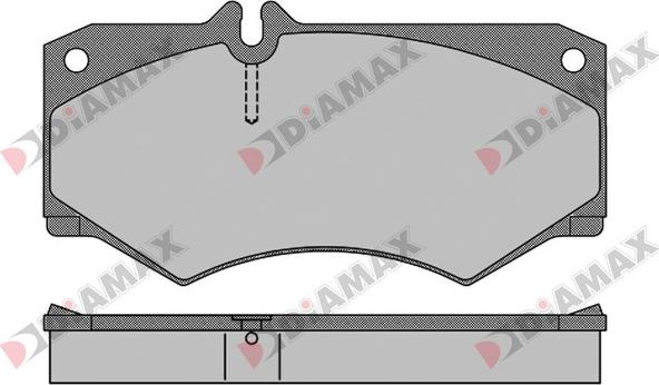 Diamax N09633 - Kit de plaquettes de frein, frein à disque cwaw.fr