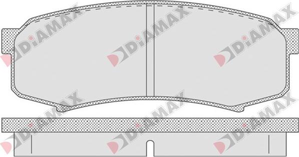 Diamax N09624 - Kit de plaquettes de frein, frein à disque cwaw.fr