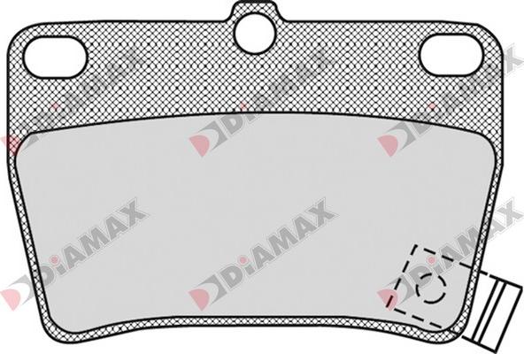 Diamax N09626 - Kit de plaquettes de frein, frein à disque cwaw.fr