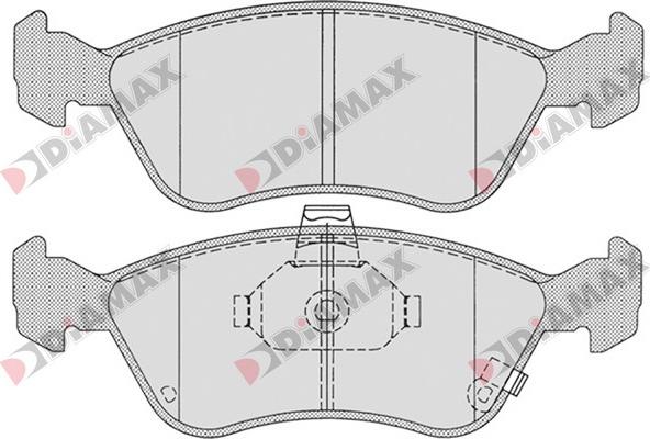 Diamax N09620 - Kit de plaquettes de frein, frein à disque cwaw.fr