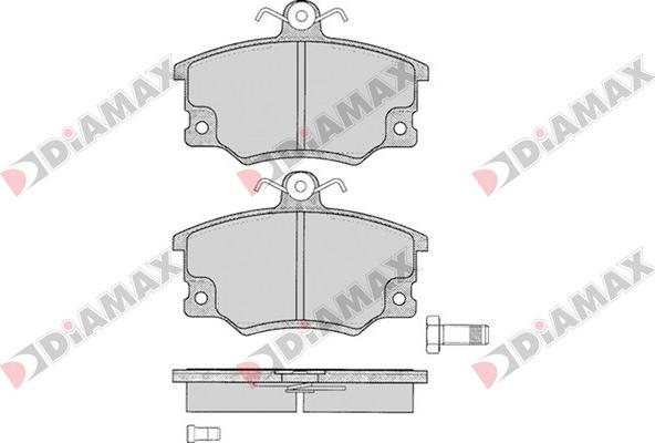 Diamax N09628 - Kit de plaquettes de frein, frein à disque cwaw.fr