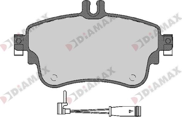 Diamax N09670A - Kit de plaquettes de frein, frein à disque cwaw.fr