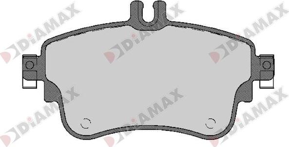 Diamax N09670 - Kit de plaquettes de frein, frein à disque cwaw.fr