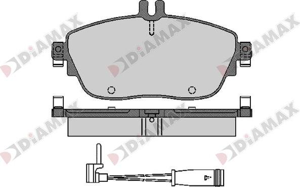 Diamax N09671A - Kit de plaquettes de frein, frein à disque cwaw.fr