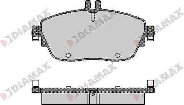 Diamax N09671 - Kit de plaquettes de frein, frein à disque cwaw.fr