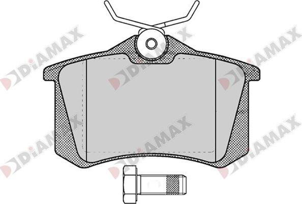 Diamax N09678 - Kit de plaquettes de frein, frein à disque cwaw.fr