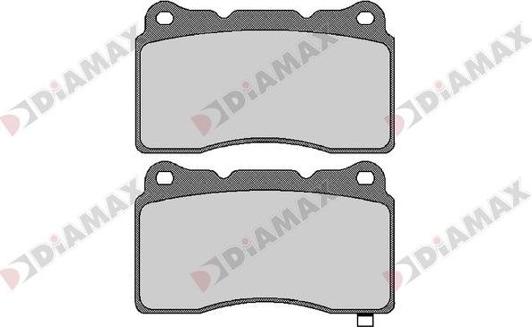 Diamax N09673 - Kit de plaquettes de frein, frein à disque cwaw.fr