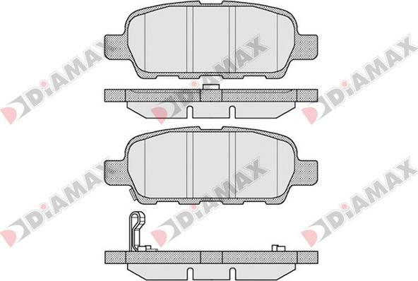 Diamax N09099 - Kit de plaquettes de frein, frein à disque cwaw.fr