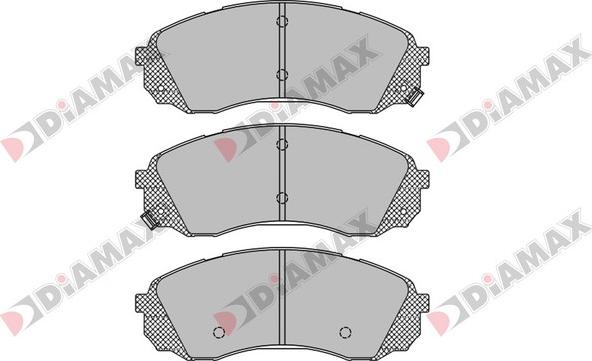 Diamax N09090 - Kit de plaquettes de frein, frein à disque cwaw.fr