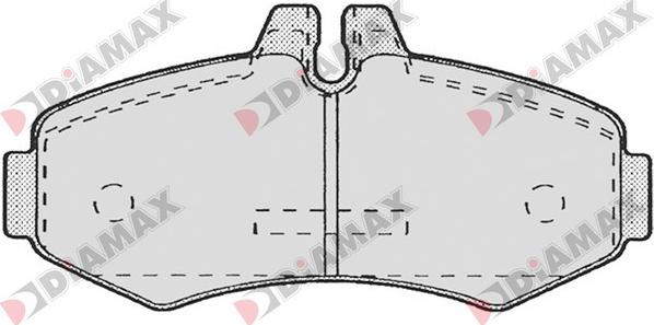 Diamax N09091 - Kit de plaquettes de frein, frein à disque cwaw.fr