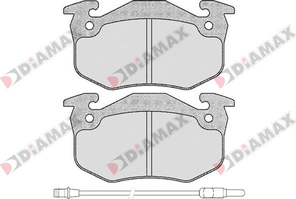 Diamax N09093 - Kit de plaquettes de frein, frein à disque cwaw.fr