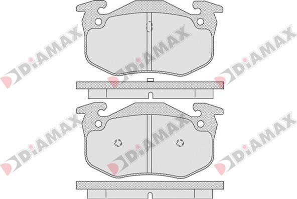 Diamax N09092 - Kit de plaquettes de frein, frein à disque cwaw.fr