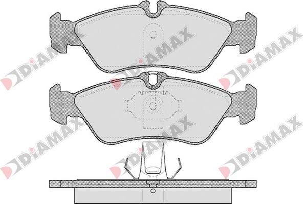 Diamax N09097 - Kit de plaquettes de frein, frein à disque cwaw.fr