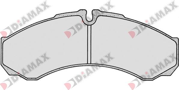 Diamax N09049 - Kit de plaquettes de frein, frein à disque cwaw.fr