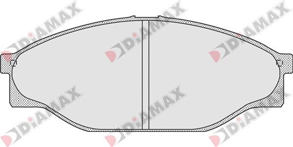 Diamax N09045 - Kit de plaquettes de frein, frein à disque cwaw.fr