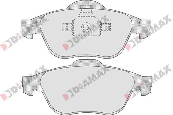 Diamax N09040 - Kit de plaquettes de frein, frein à disque cwaw.fr