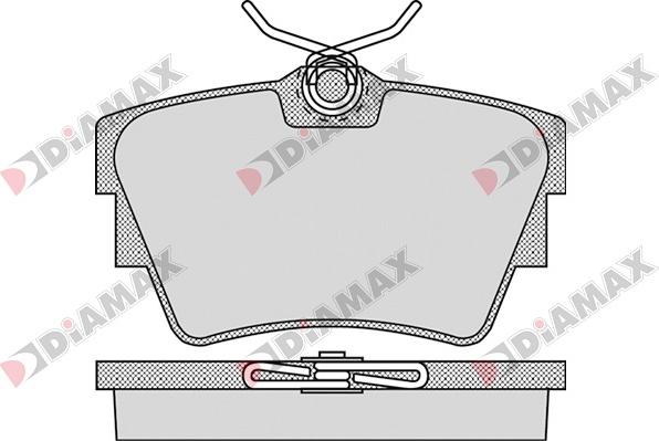 Diamax N09043 - Kit de plaquettes de frein, frein à disque cwaw.fr