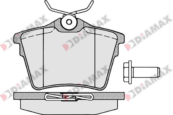 Diamax N09042 - Kit de plaquettes de frein, frein à disque cwaw.fr