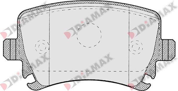 Diamax N09059 - Kit de plaquettes de frein, frein à disque cwaw.fr