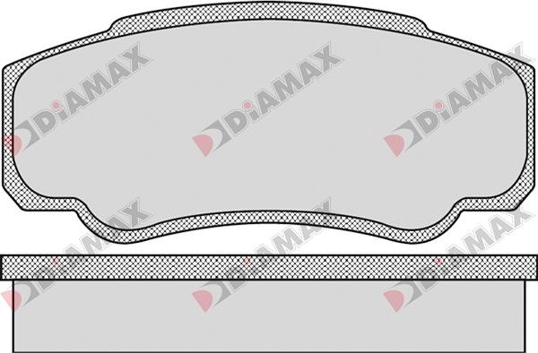 Diamax N09056 - Kit de plaquettes de frein, frein à disque cwaw.fr