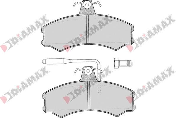 Diamax N09051 - Kit de plaquettes de frein, frein à disque cwaw.fr