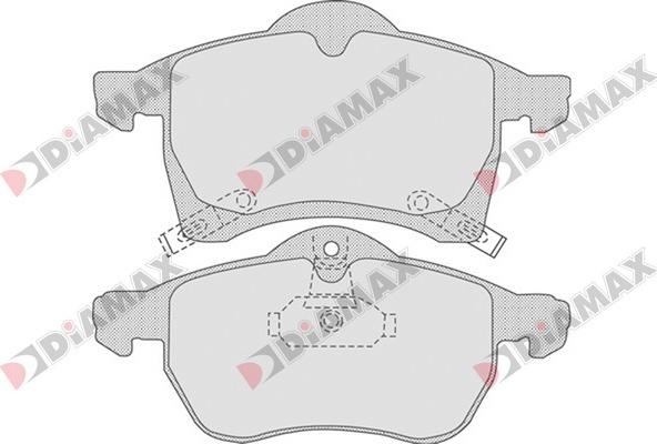 Diamax N09069 - Kit de plaquettes de frein, frein à disque cwaw.fr