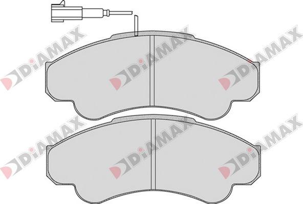 Diamax N09064 - Kit de plaquettes de frein, frein à disque cwaw.fr