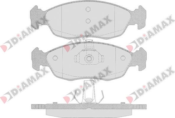 Diamax N09066 - Kit de plaquettes de frein, frein à disque cwaw.fr