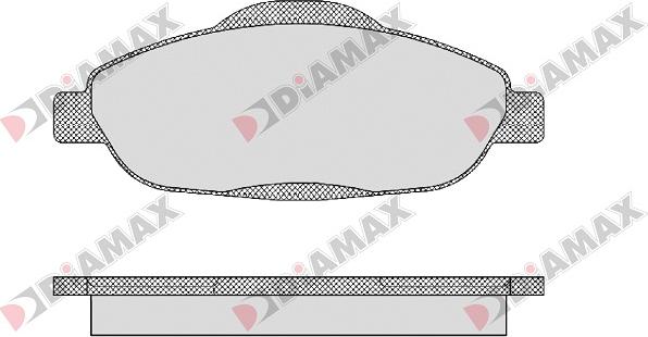 Diamax N09061 - Kit de plaquettes de frein, frein à disque cwaw.fr