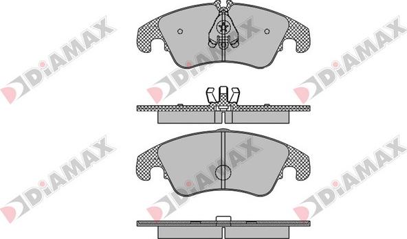 Diamax N09068 - Kit de plaquettes de frein, frein à disque cwaw.fr