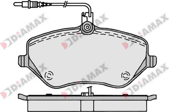 Diamax N09062 - Kit de plaquettes de frein, frein à disque cwaw.fr