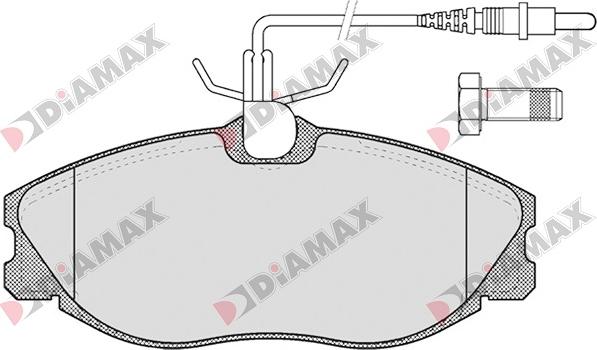 Diamax N09005 - Kit de plaquettes de frein, frein à disque cwaw.fr