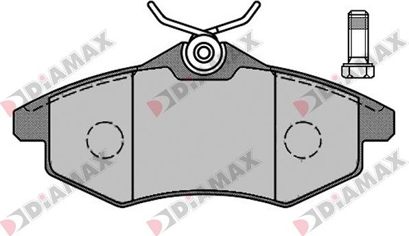 Diamax N09006 - Kit de plaquettes de frein, frein à disque cwaw.fr