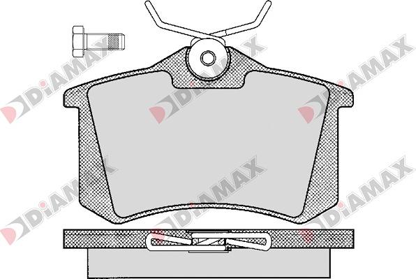 Diamax N09008 - Kit de plaquettes de frein, frein à disque cwaw.fr