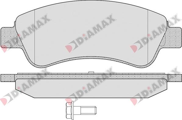 Diamax N09003 - Kit de plaquettes de frein, frein à disque cwaw.fr