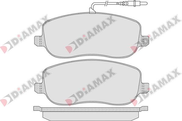 Diamax N09011 - Kit de plaquettes de frein, frein à disque cwaw.fr