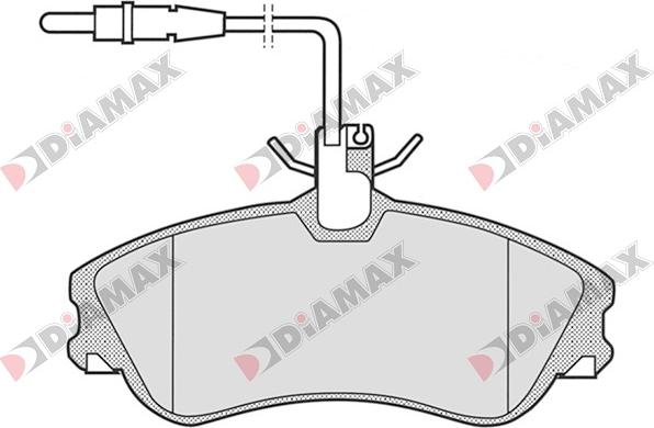 Diamax N09013 - Kit de plaquettes de frein, frein à disque cwaw.fr