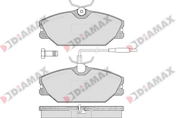 Diamax N09012 - Kit de plaquettes de frein, frein à disque cwaw.fr