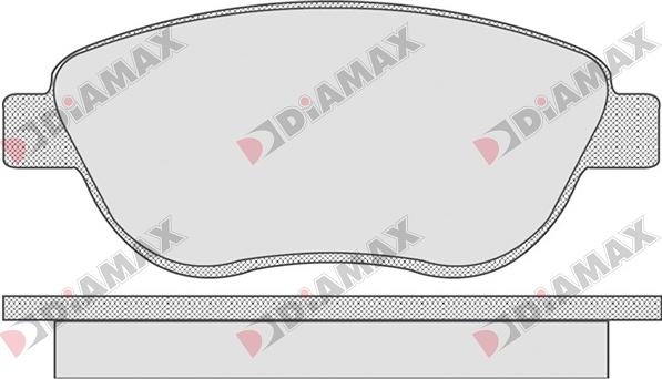 Diamax N09017 - Kit de plaquettes de frein, frein à disque cwaw.fr